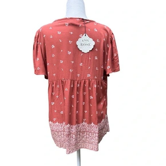 NWT Knox Rose Boho Embroidered Top - Picture 3 of 6